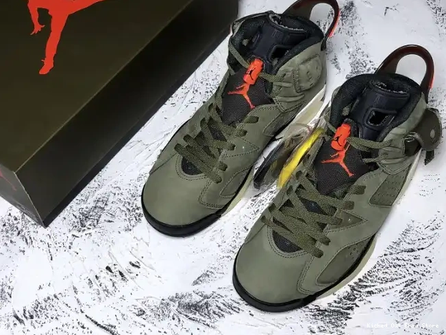 Kick Theory Scott Air Olive Jordan 6 x Travis Medium CN1084-200 0518
